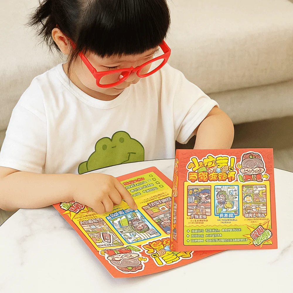 Activity Books Handmade Quiet book Paper Sticker Book Telado Busy Book Kawaii Cartoon DIY Scene Material Sticker Toddlers