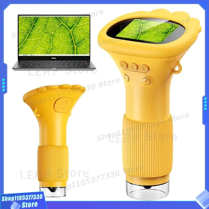Portable Microscope Set Educational Science Toy for Kids Early Childhood Learning Tool New STEM Gift for Boys Girls Beginner