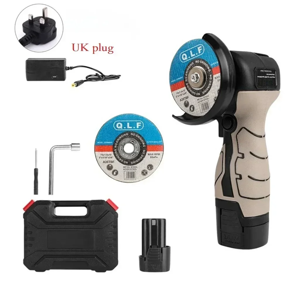 16 8V Brushless Angle Grinder Cordless Polishing Machine with High Rotational Speed Low Noise Ensures Fine Durability
