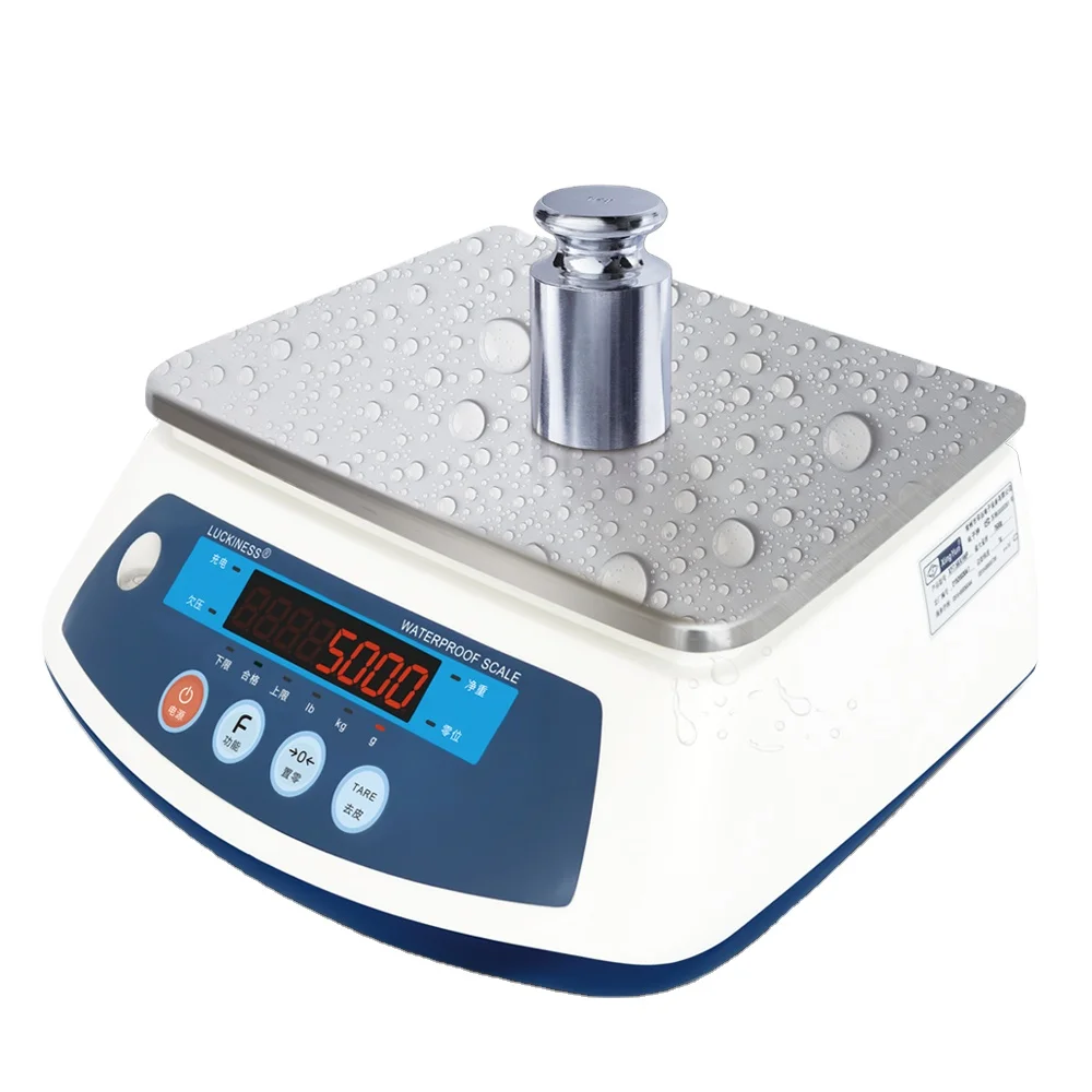 

7.5kg 2g XY7.5KA2WP waterproof scale for aquatic products processing and fishery production sales seafood processing