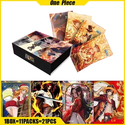 YIKA One Piece Cards The Will of Fire Anime Collection Cards Mistery Box Board Games Toys Birthday Gifts for Boy and Girls