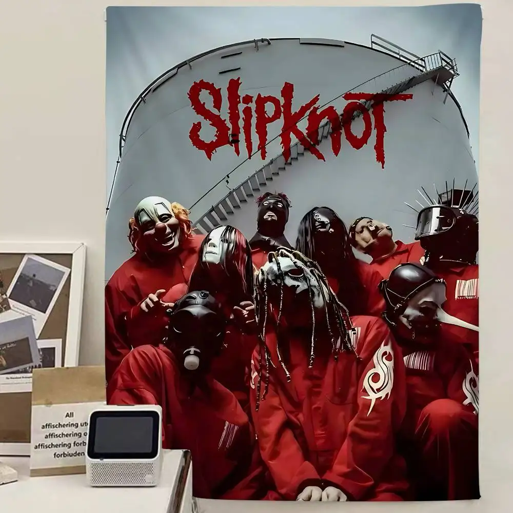 Band Rap S-Slipknot Cartoon Tapestry Art Science Fiction Room Home Decor Wall Hanging Sheets