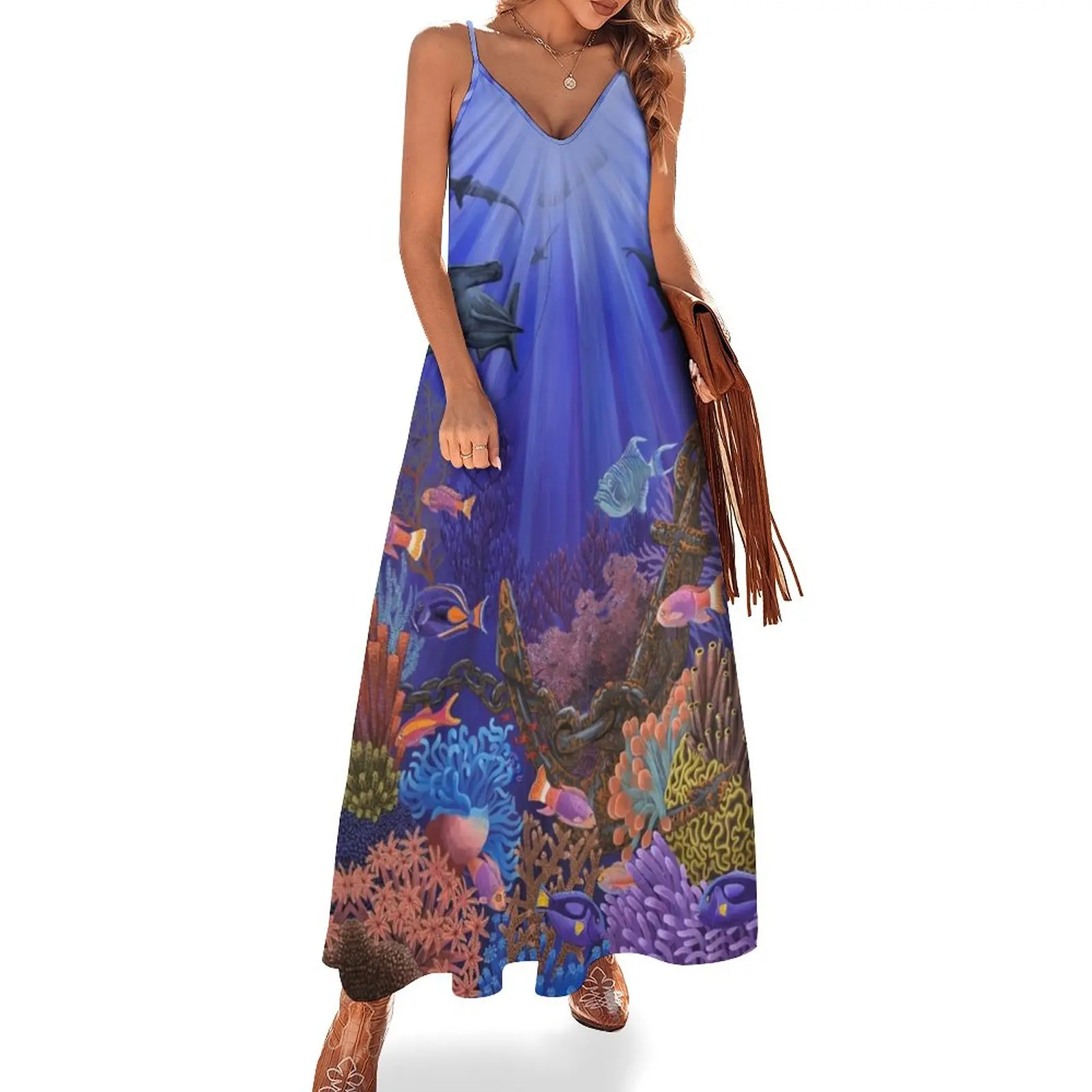 

Underwater coral reef Sleeveless Dress dresses summer Women's dresses evening dresses luxury 2023