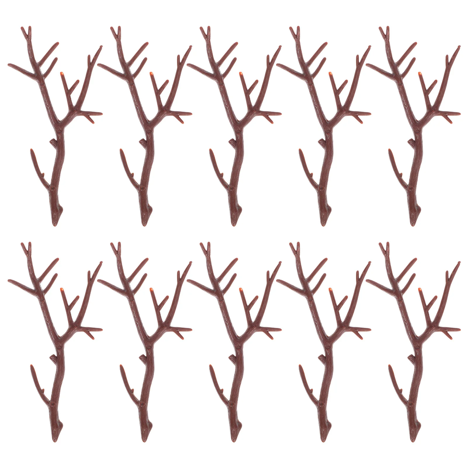 

10 Pcs Pendant Christmas Simulation Plastic Antlers Accessories Snowman Hand Arm Branch DIY Deer Artificial Branches