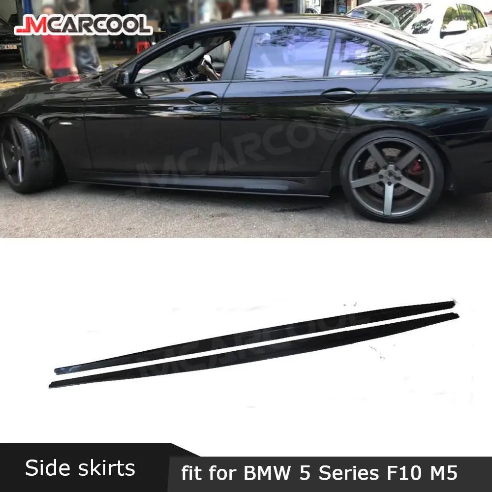 

JMCARCOOL для BMW 5 серии F10 M5 Sedan 2012-2017 боковые юбки, спойлер, боковой бампер из углеродного волокна, фартуки для губ, защитная крышка