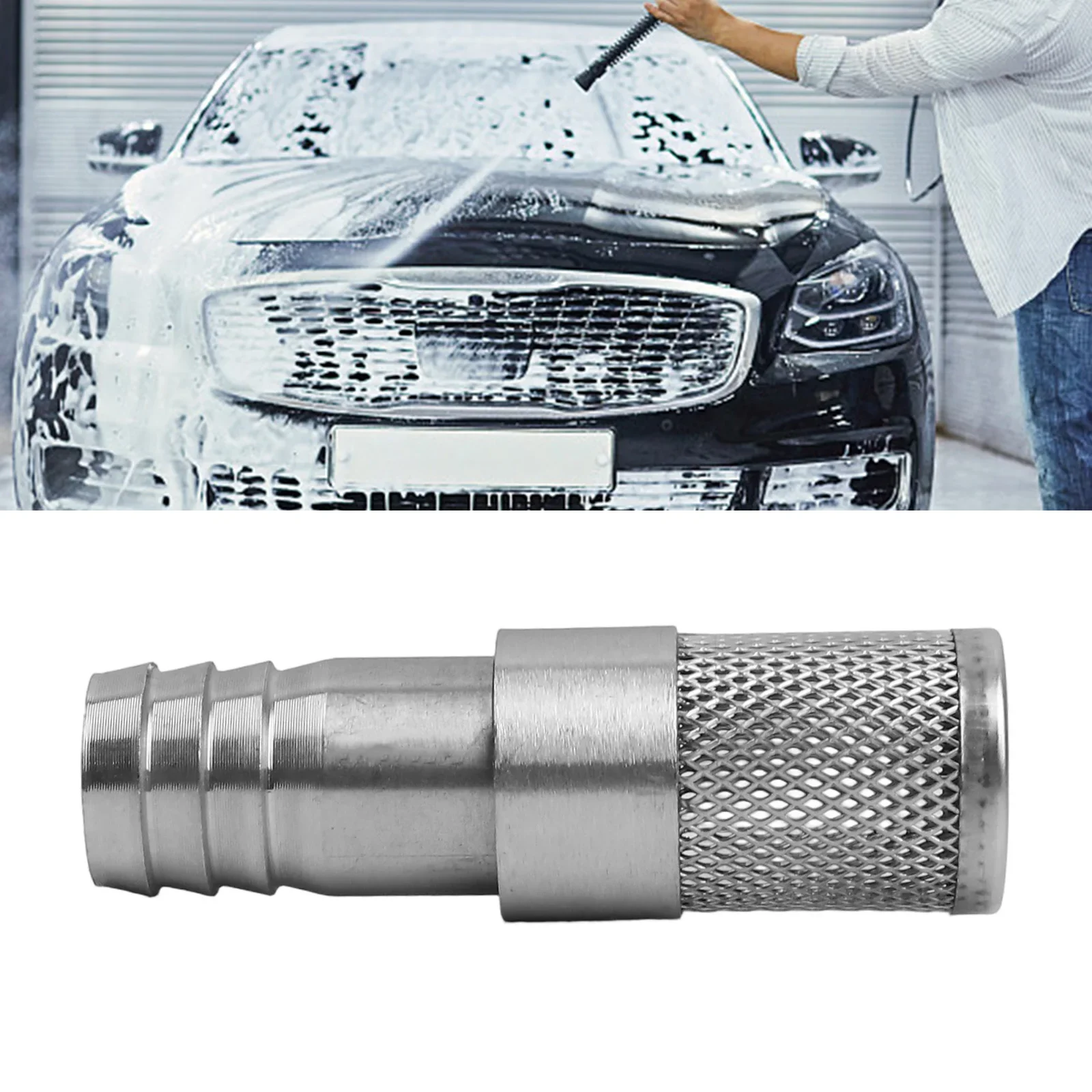 Long Lasting Stainless Steel 304 Hose Barb Filter with Mesh for Fuel Gas and Pipe Pumps Designed for Harsh Environments