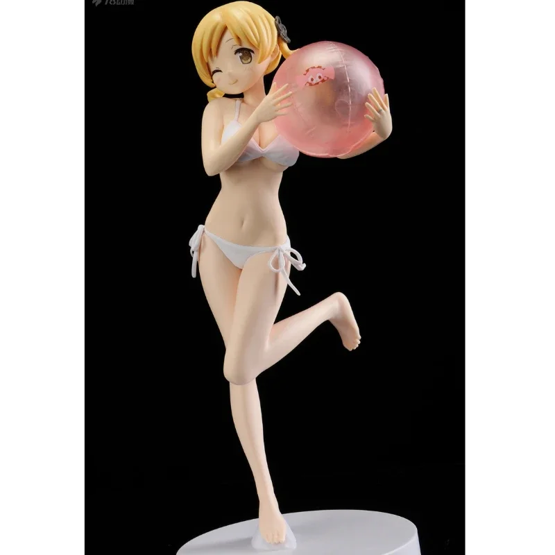 In Stock Original Bandai BANPRESTO EXQ Tomoe Mami Swimwear Action Figure Animation Toy Gift Model Collector Anime Genuine