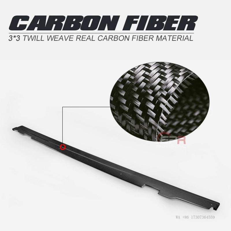 Hot for Mini F56 Cooper S Custom Modification Parts DAG Style Carbon Fiber Side Skirts Side Splitter Base Plate Add-On