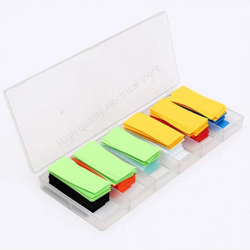 

280pcs 18650 Battery Wrap Film Tape Precut PVC Heat Shrink Tube Sheath Cover Lipo Sleeve Pack Protector