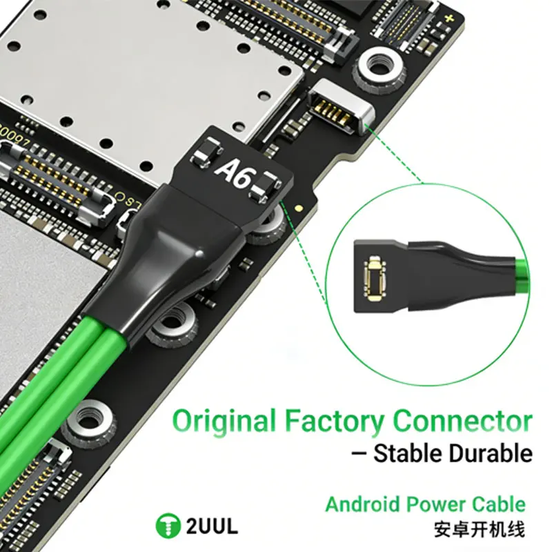

2UUL PW04 19-в-1 кабель питания Android, гибкий силикон для ремонта активации материнской платы Xiaomi Samsung