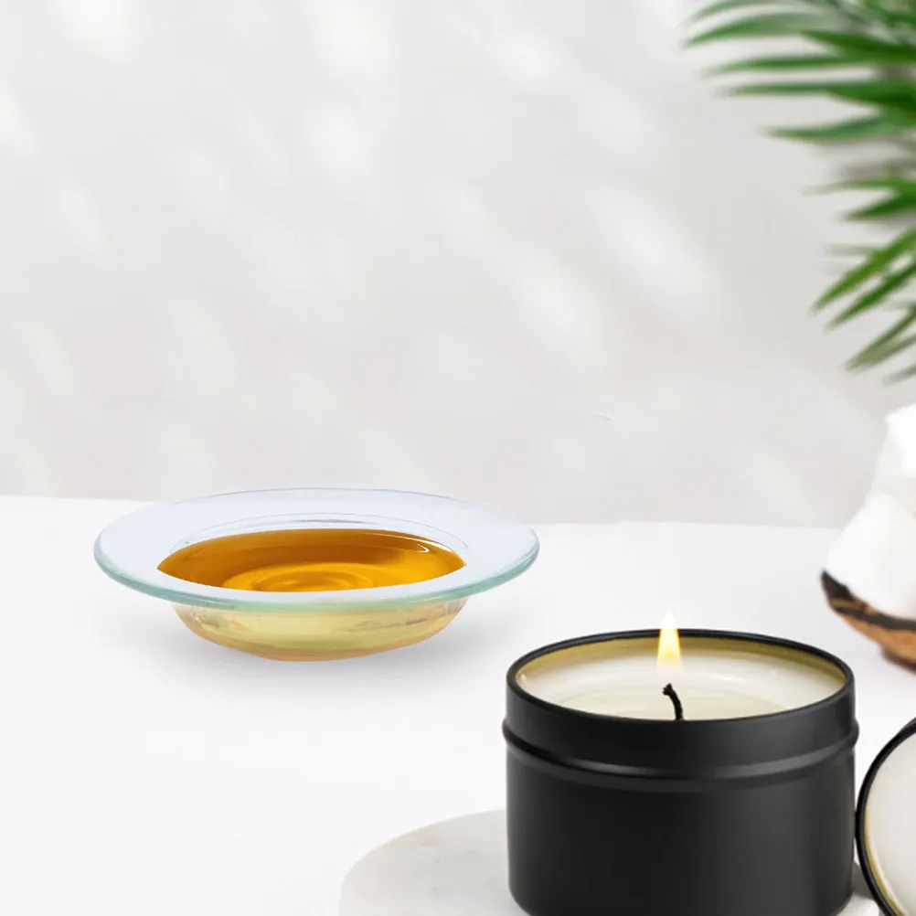 

2 Pcs Replacement Glass Dish Wax Melt Warmer for Melter Burner Oil Dishes Heater Plate