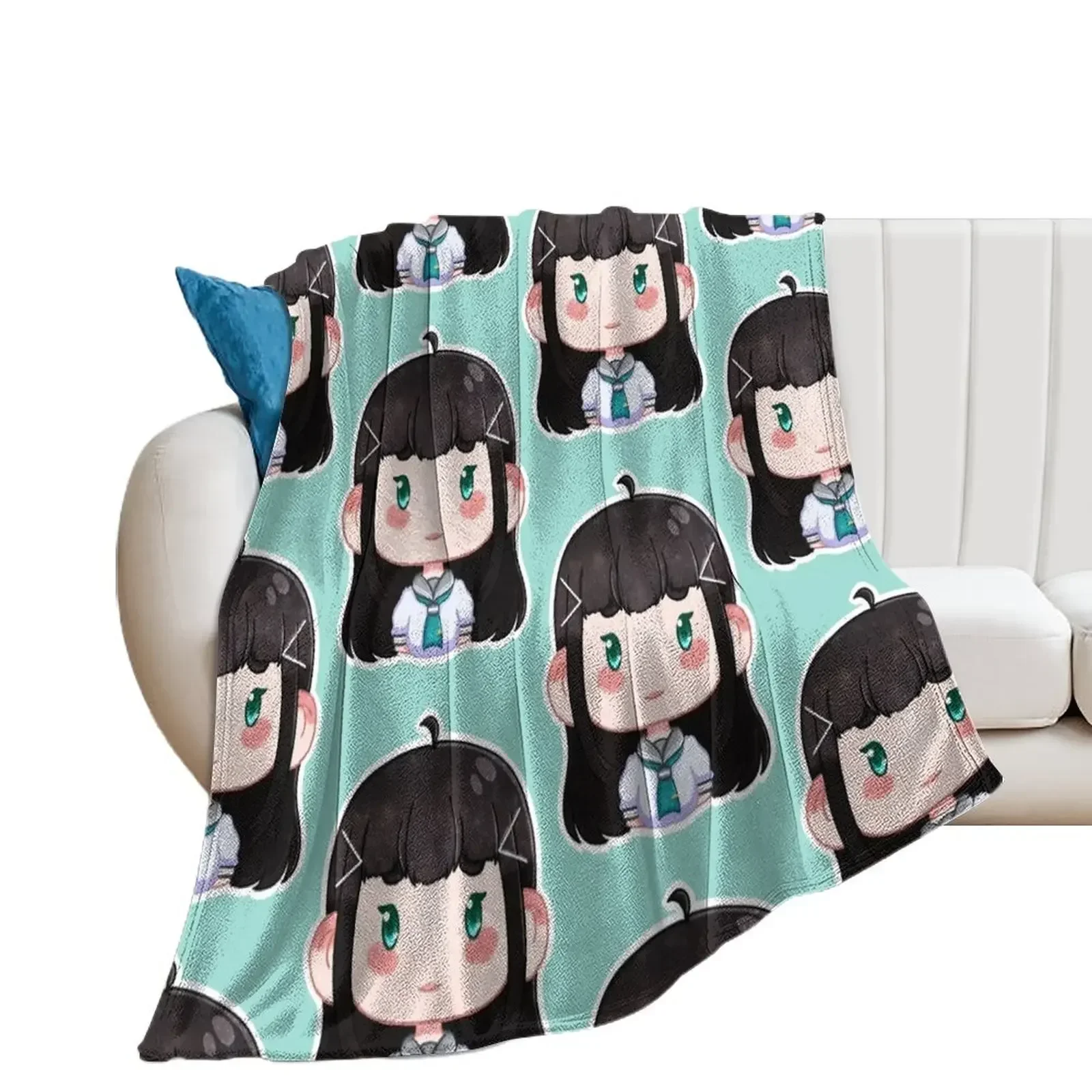 Love Live sunshine!! - Dia Kurosawa Throw Blanket for sofa Furry Kid'S Plaid on the sofa Blankets