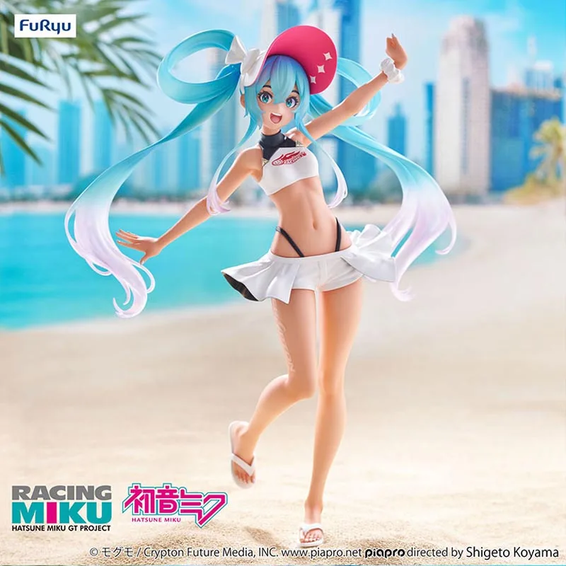 21-cm-veritable-furyu-hatsune-miku-serie-de-voitures-de-course-trio-try-it2024-vacances-d'ete-figurine-modele-jouets-cadeau-pour-anniversaire