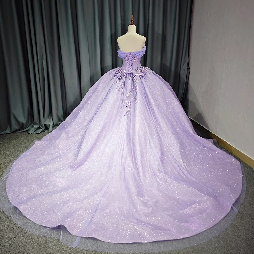 Wholesale First-rate Quinceanera Dresses Ball Gown Beading Strapless Lace Up vestido 15 años quinceañera DY6753