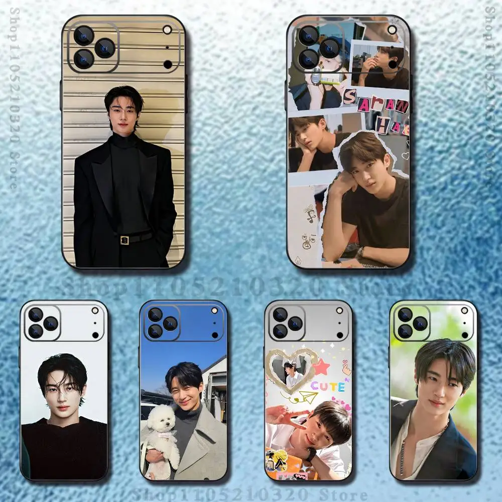 

B-Byeon W-Woo Seok Phone Case For iPhone 17,16,15,14,13,12,11 ,Pro Max,XS,X,XR,SE,Mini,8,7,Soft Silicone Black Cover