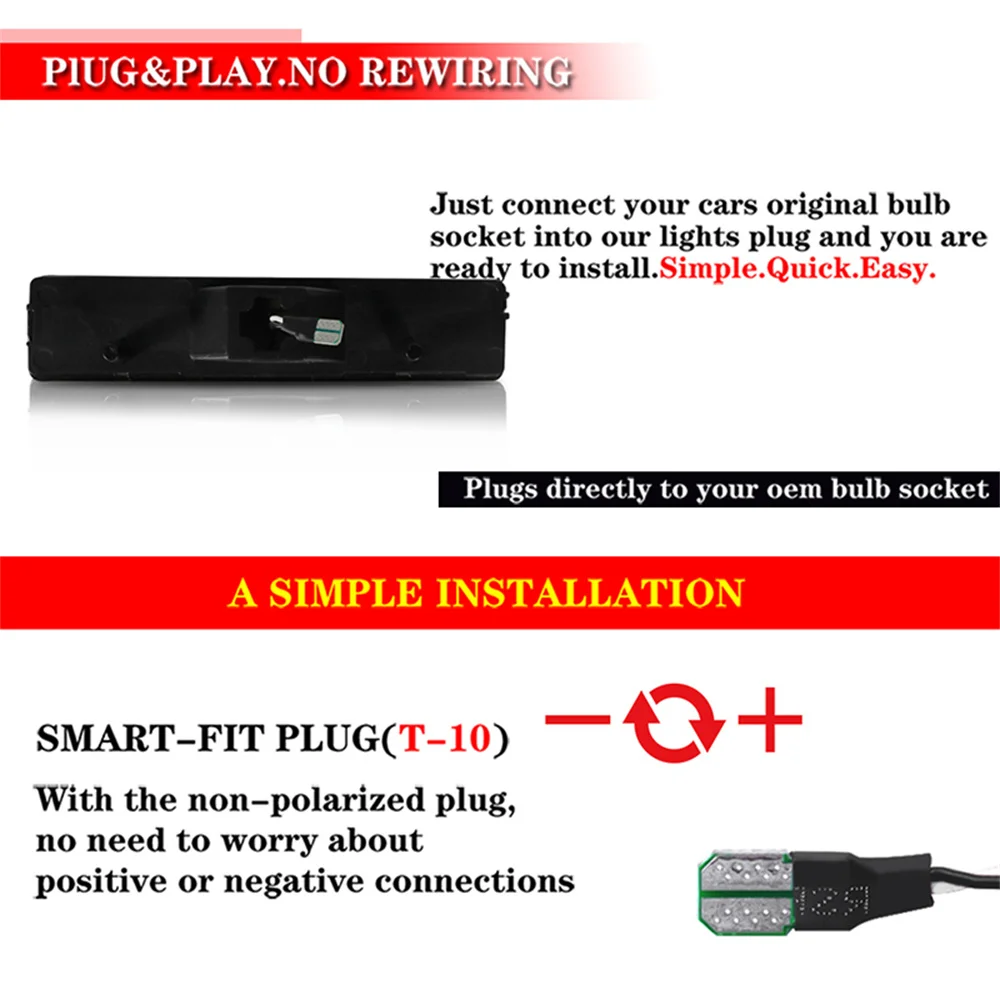 For Ford Bronco F-150 F-250 F-350 1980-1986 Car LED Front Fender Side Marker Indicator Lights Turn Signal Lights Parking Lights