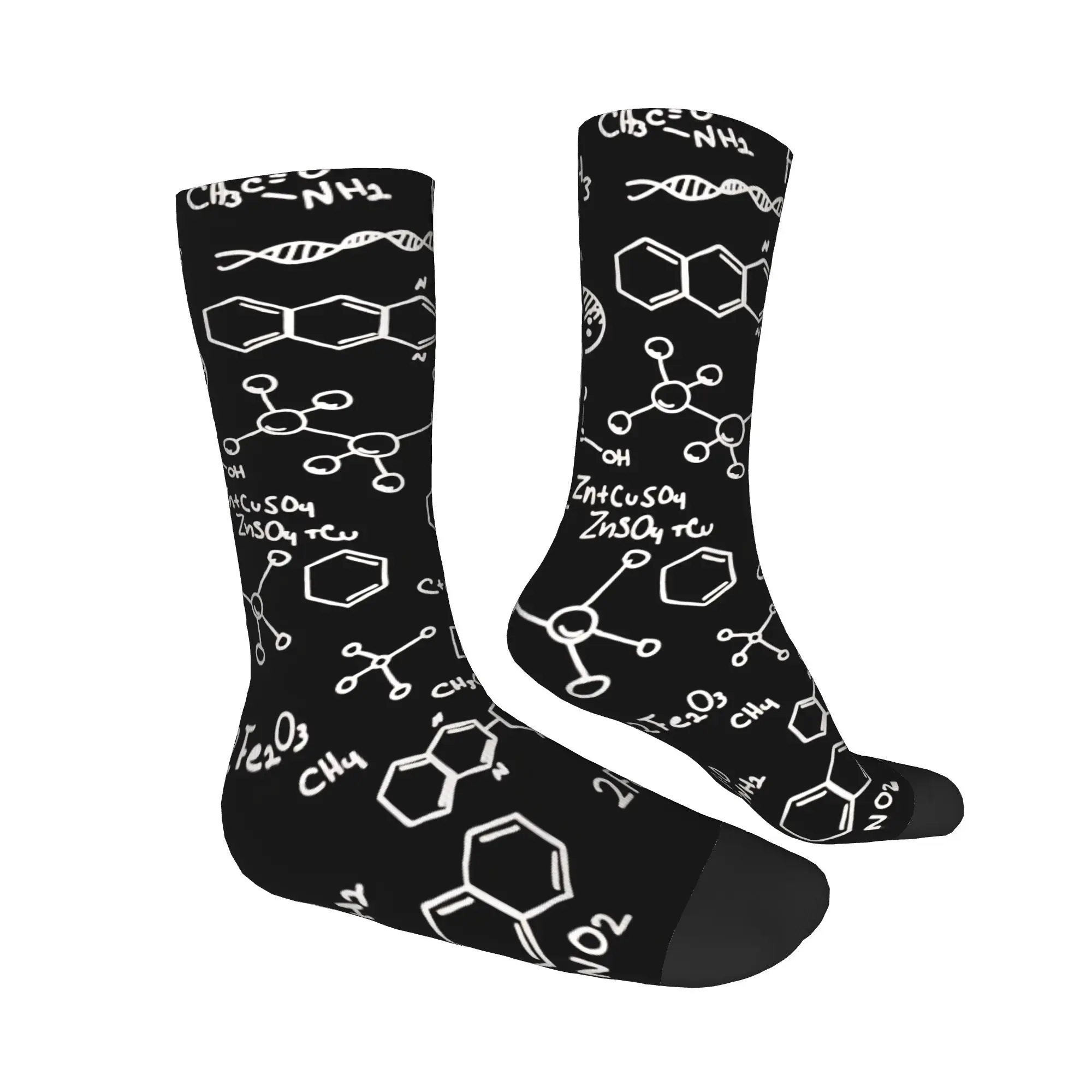 Science Chemistry Stockings Men's  Socks Soft Gothic Socks Spring Cycling Anti-Slip Graphic Socks Birthday Present
