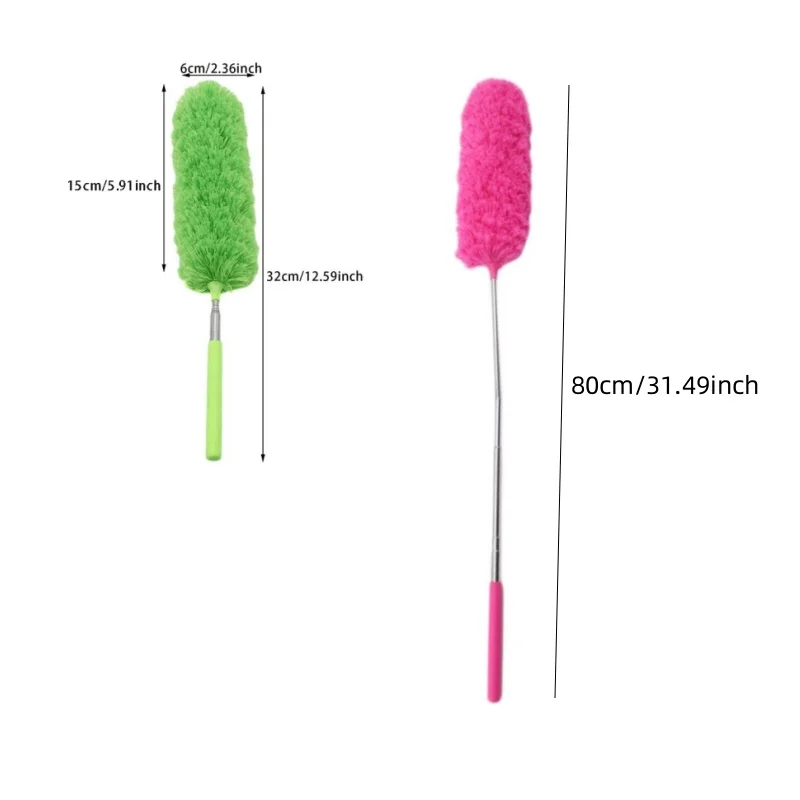 Microfiber Duster Brush Extendable Hand Dust Removal Cleaner Anti Dusting Brush Home Air-condition Feather Car Furnitur Cleaning