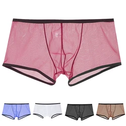 Sexy Mens Transparent Panties Man See Through Underwear Sheer Briefs Male Erotic Lingerie Gay Ultra-thin Mesh