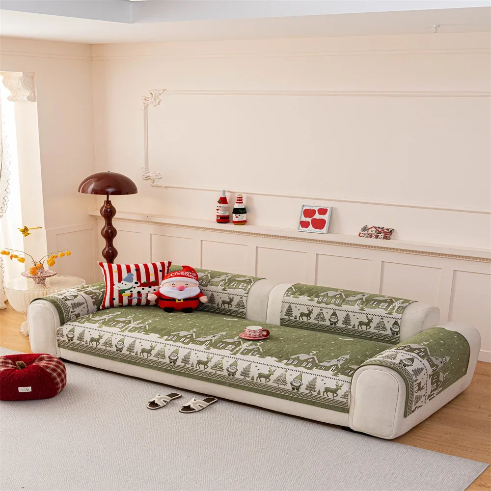Sofa Cushion New Style Imitation Cotton and Linen All-season Anti-slip Cross-border Sofa Cover Full-cover Sofa Scarf