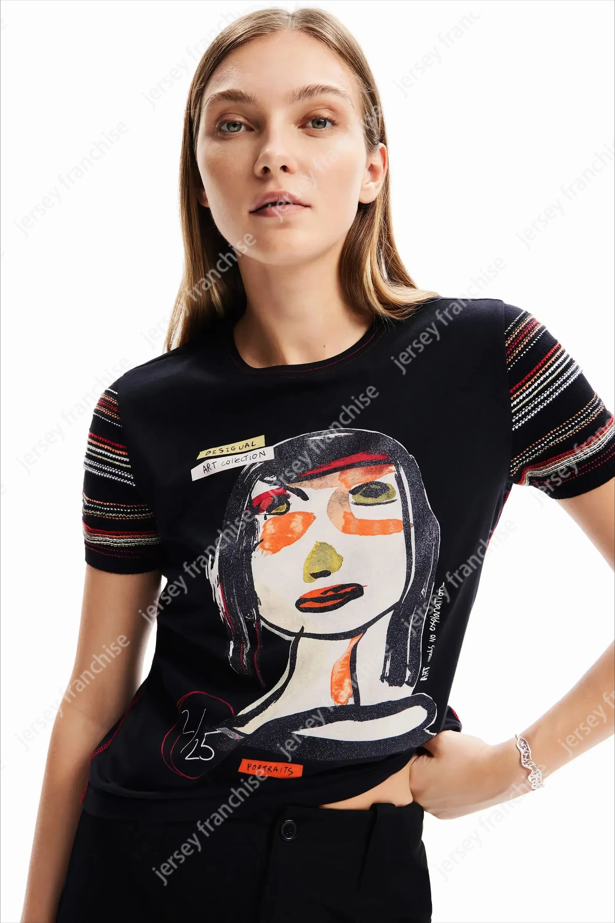 24-25 Summer Latest Original Exclusive Women's T-Shirt Abstract Art Short Sleeve 3D Printed Top Fast Drying Sports Breathable