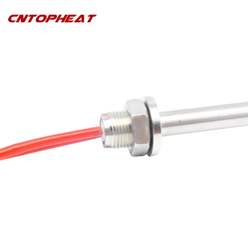 Картриджный нагреватель 220 В с резьбой M18, электрический трубчатый нагревательный элемент из нержавеющей стали