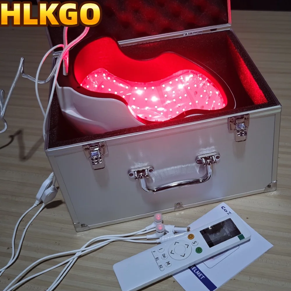 

Professional Hair Regrowth Device 6750mW, Laser Cap & Helmet 90 Lasers 210 LEDs, for Anti Hair Loss Light Therapy Treatment