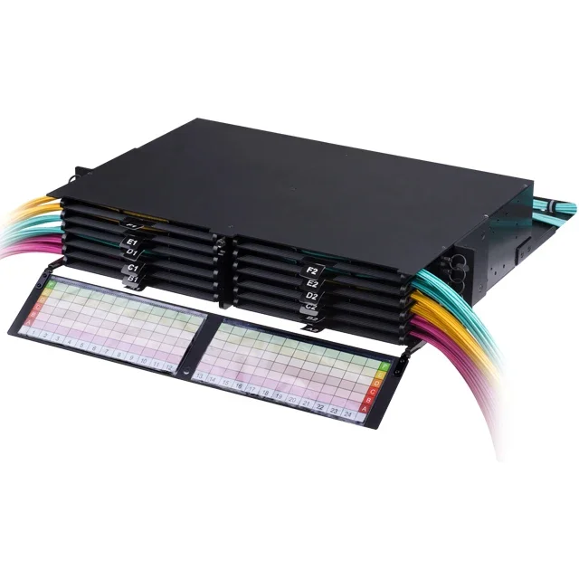 2U Fiber Enclosure unloaded with Cassette FTTH 19inch Fibre optique fibra optica Patch Panel data center 288 Port odf