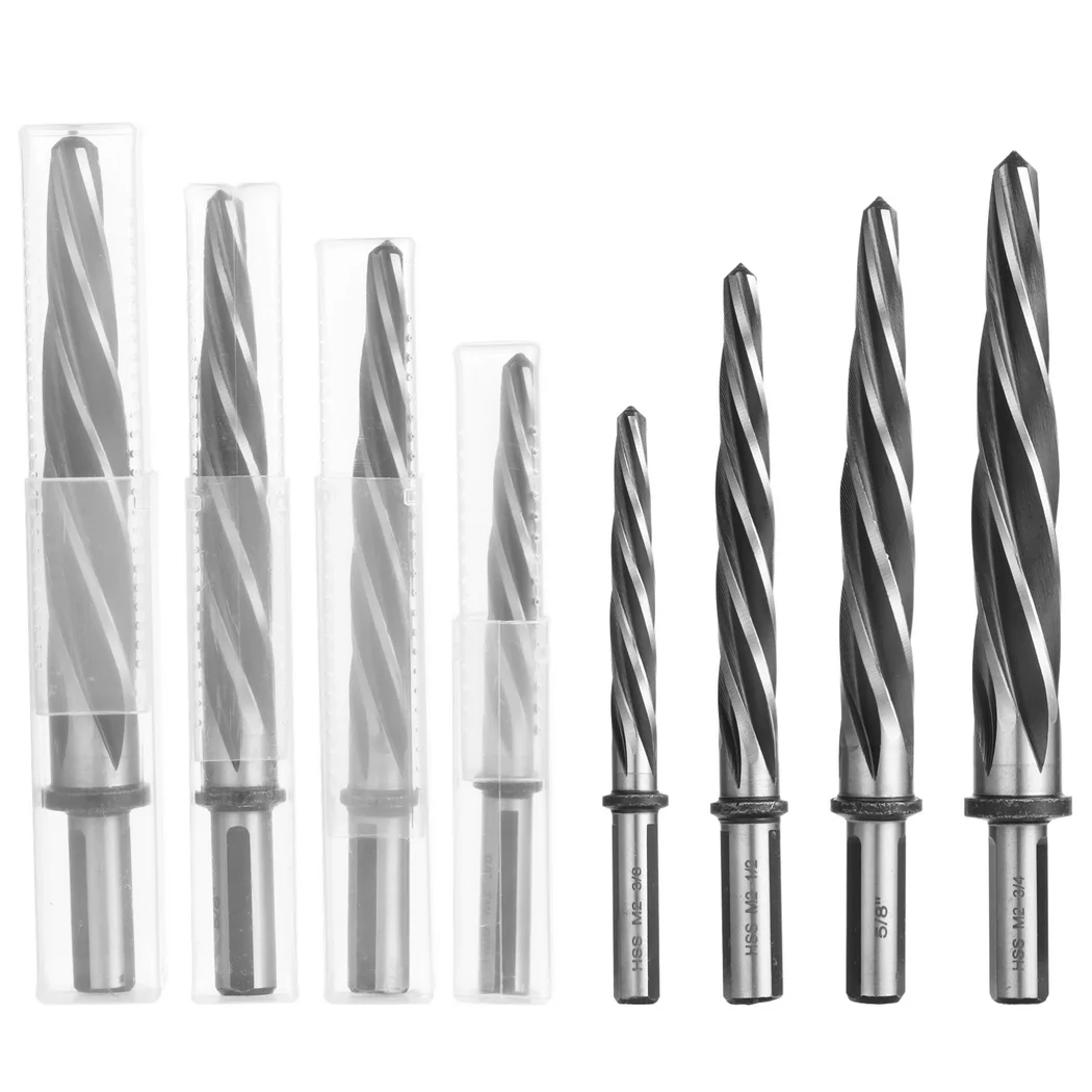 4Pcs/Set Taper Reamers 3/8