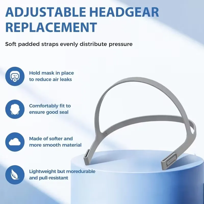 resmed-airfit-p10-cpapマスク交換用abitコンプリートセット（鼻枕クッション、ヘッドストラップ、アクセサリーを含む）