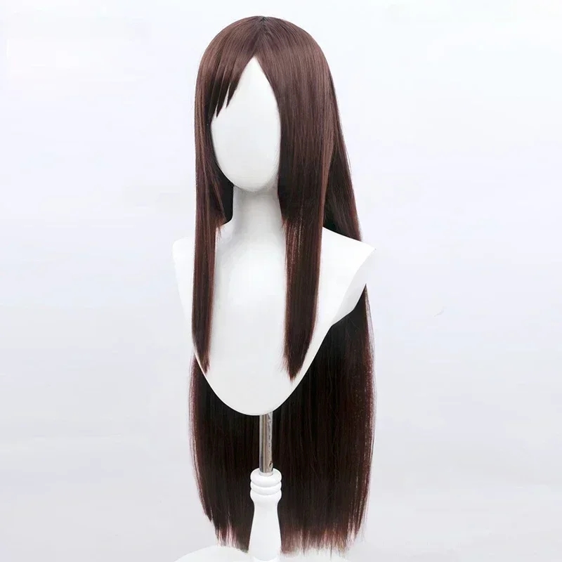 Cosplay Anime Heat Resistant Hair Halloween Party Wigs Ieiri Shoko Cosplay Wig Anime 80cm Dark Brown Long Straight Wig image 4