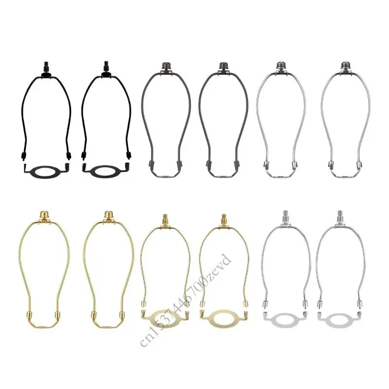 

Pack of 2 Lamp Shade Harp Holder Support Bracket Set Lamp Part Light Accessory Hardware Texture for E26 Light Bases P9YB