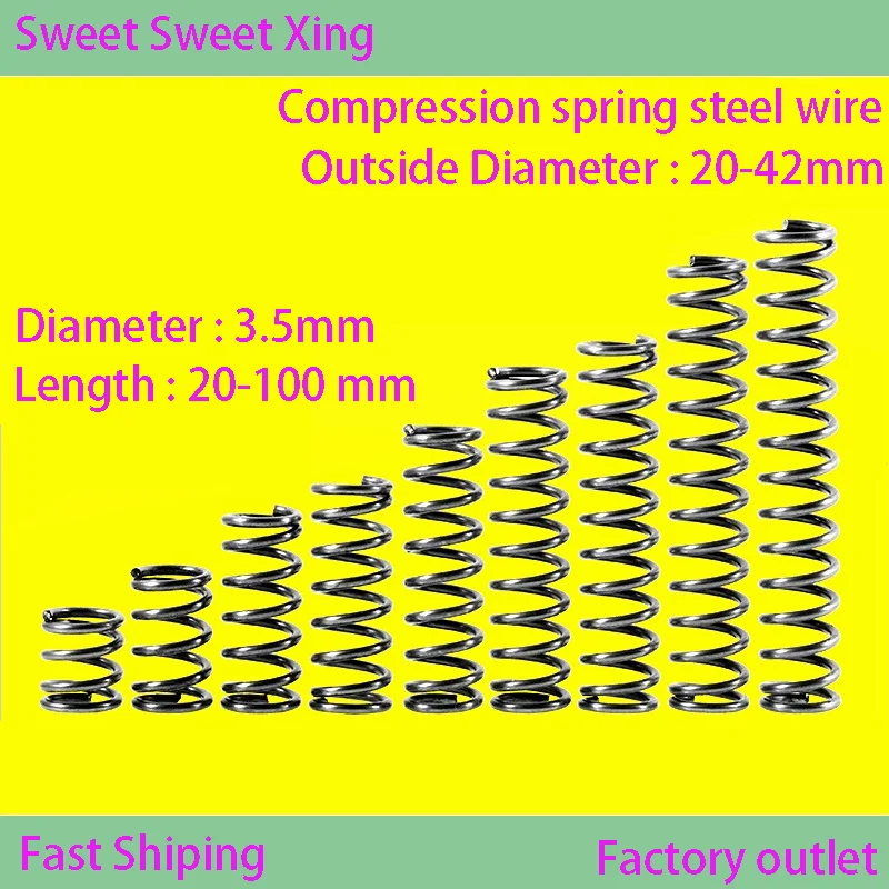 

65Mn Spring Steel Wire Diameter 3.5mm, Strong Compression Pressure Release Return Spring