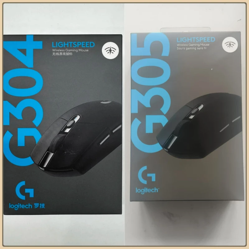 Logitech G304/G305 Lightspeed Mouse Gaming Nirkabel + Set Alas Mouse Gaming - 12000 DPI, Sensor HERO