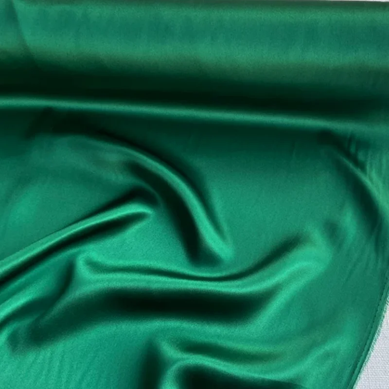 6A Grade Best Quality Luxury Plain Solid Color Natural 100% Pure Silk Charmeuse Satin Fabric for Sleepwear Dress Pillowcases