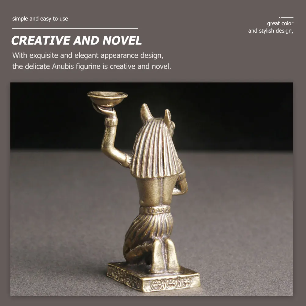 

Retro Vintage Brass Statues Desk Decor Home nament Creative Office Figure Model Egypt Statues Miniature