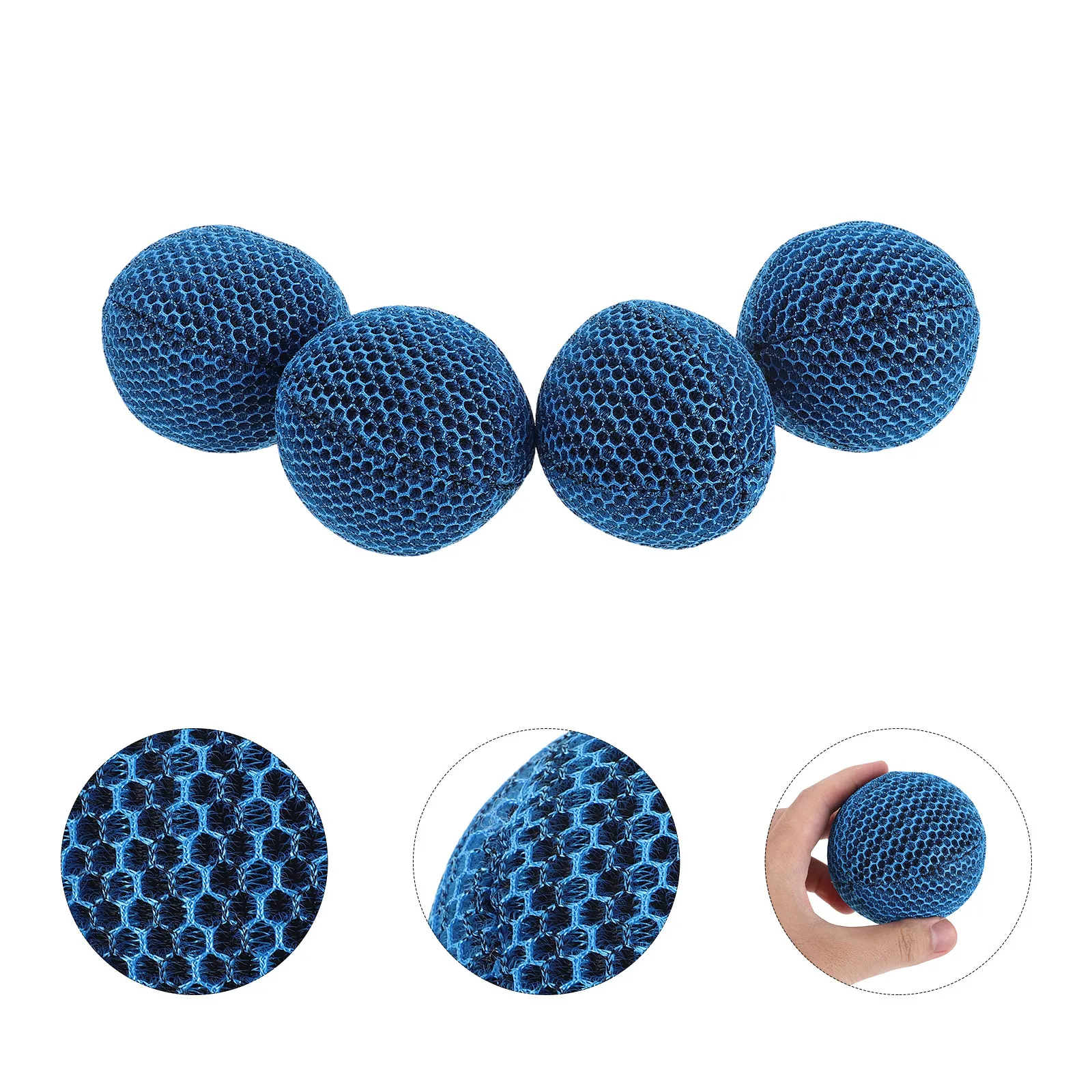 4Pcs Hot Tub Scum Balls Reusable Floating Oil Absorber Sponges Spa Accessories Pool Skimmer Cleaner Hot Tub Scum Sponge