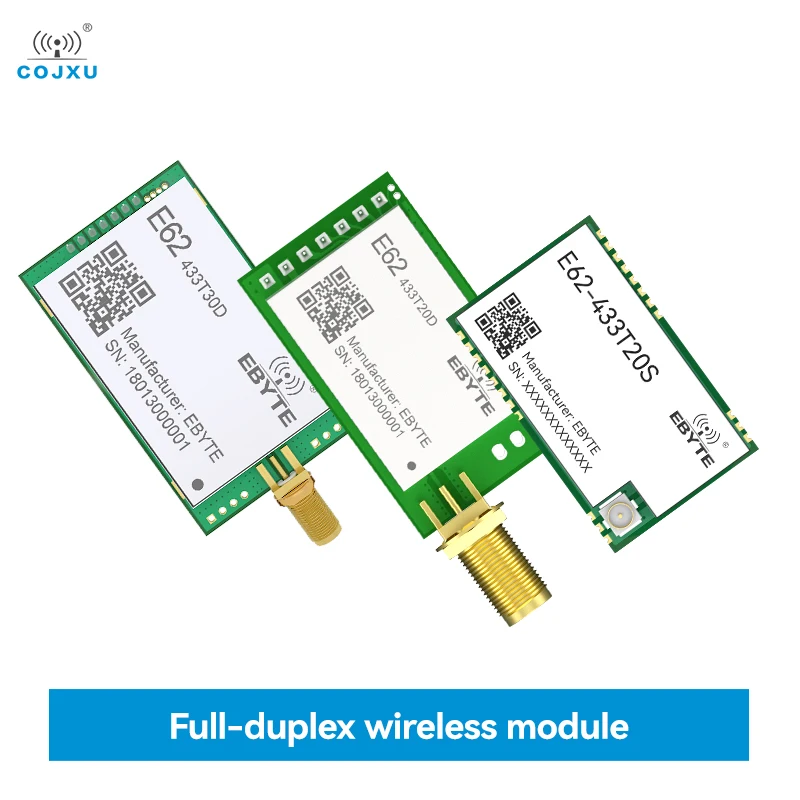 Wireless Module COJXU E62-433T30D 433Mhz Full Duplex FHSS UART 30dBm 1W Long Distance Wireless Transmitter And Receiver Module