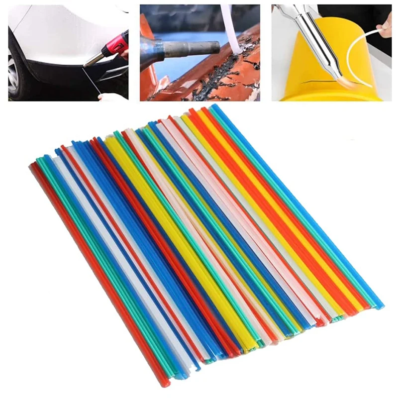 ABXF-Пластиковые стержни для ремонта сварки, 60 шт., пластиковые сварочные палочки для автомобильного бампера, пластиковый ремонт, термофен