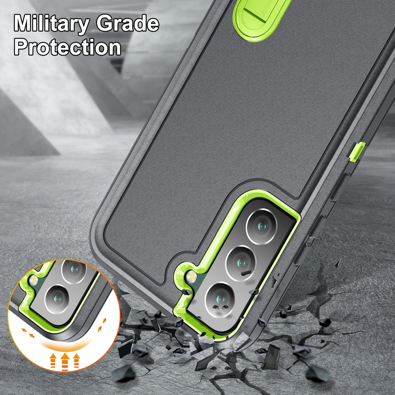 Non-Slip Drop Protection Funda Case for Samsung Galaxy S22 Ultra 5G S24 Plus S23 FE A15 A14 A54 A04S A53 A13 Back Cover Coque