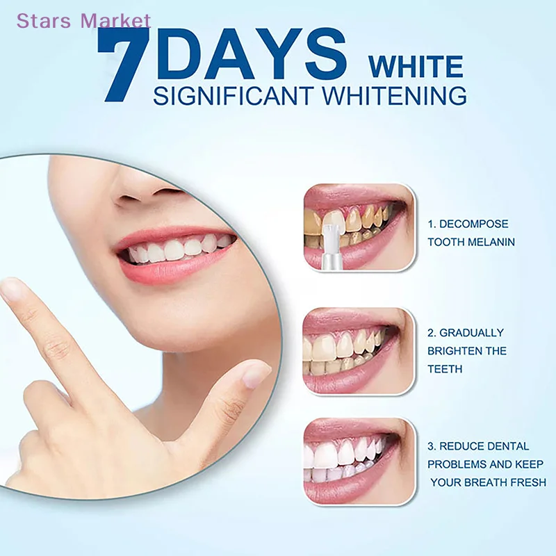 3ml Teeth Whitening Stain Remover Brightening Gel Pen Effective Remove Plaque Stains Oral Teeth Care Pen Teeth Whitening Tools