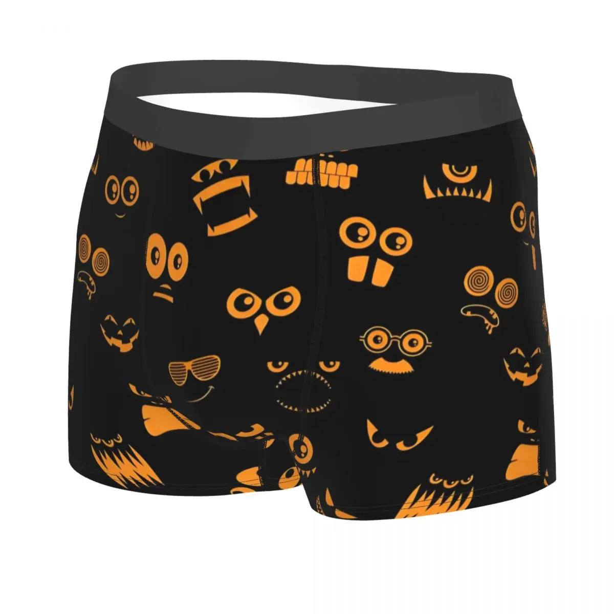 Personalizado assustador monstro olhos no escuro festa de halloween oco boxers shorts cuecas masculinas moda cuecas