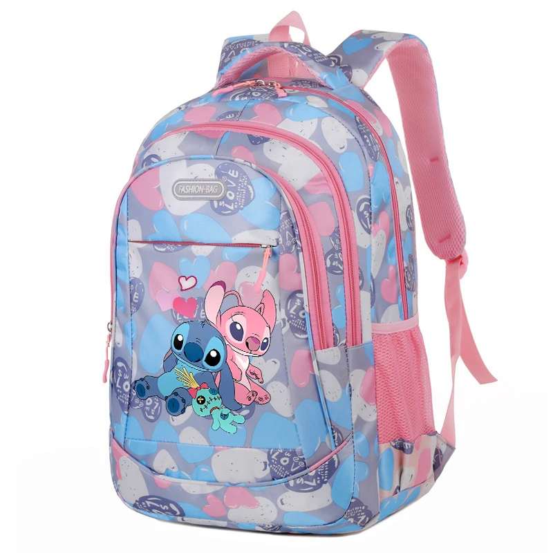 Disney Backpack for School Boys Girls Cute Stich Figure Print Schoolbag Large Capacity Travel Bag College Laptop Rucksack gift