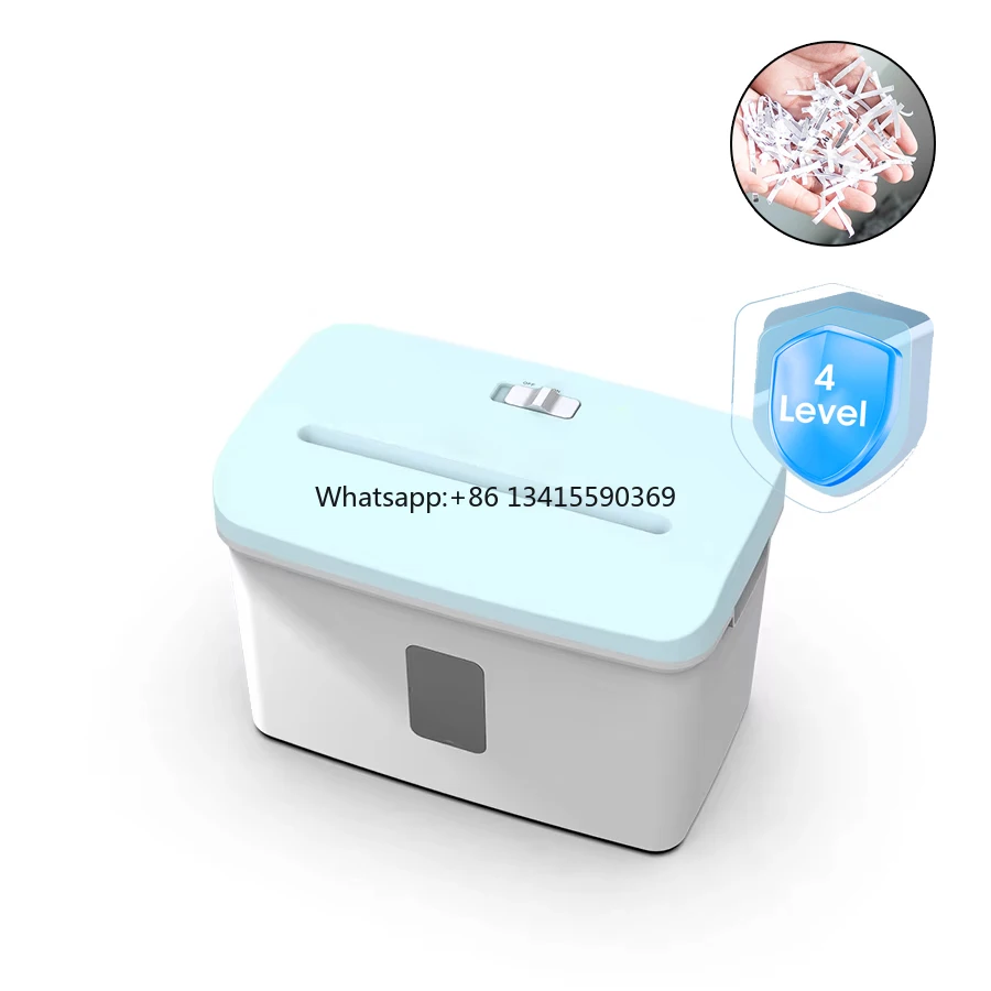 

14-Sheet A4 Portable 22L Capacity 60Min Runtime P-4 Security Level Paper Shredder for Home & Office Use
