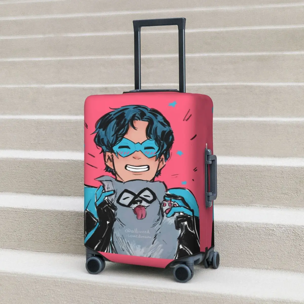 غطاء حقيبة Nightwing And Bitewing Ico حماية مرنة لحماية أمتعة السفر مقاس 18-32 بوصة