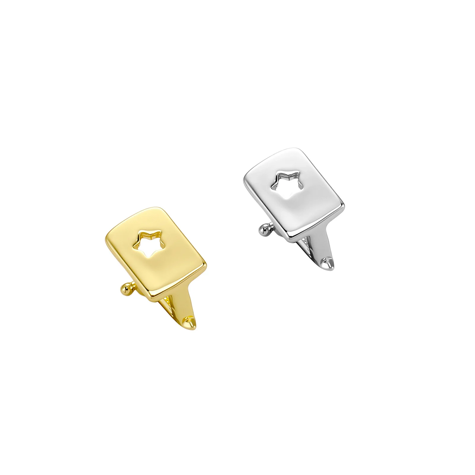 JINAO Hip-Hop Einreihiger Honor Sword Single Teeth Round CZ Grillz für Herren, Ober- und Unterkiefer, glänzender Grill, Punk Rapper, Weihnachtsgeschenk – Detail 5