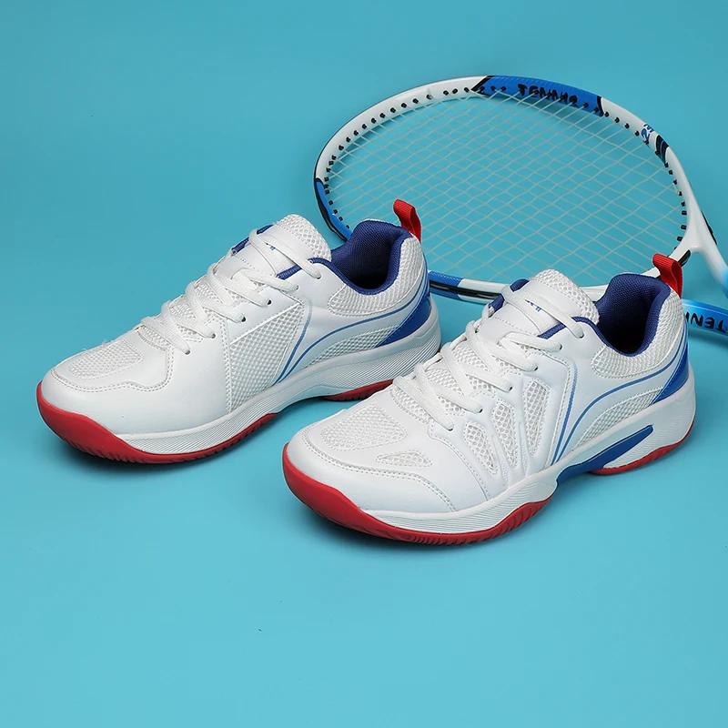 남성용 고품질 배드민턴 신발 실내용 전문 운동화 탁구 및 배구 대형 사이즈 훈련용 신발