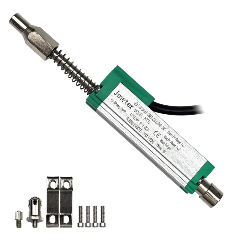 Loook Store Mini Pull Rod Electronic Ruler KTR 10-200mm Spring Automatic Reset Linear Displacement Sensor with Rebound Function