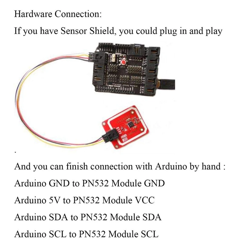 Near Field Communication Reader Module Kit PN532 NFC NXP RFID Module V3 Kit I2C SPI HSU With S50 White Card Key Card