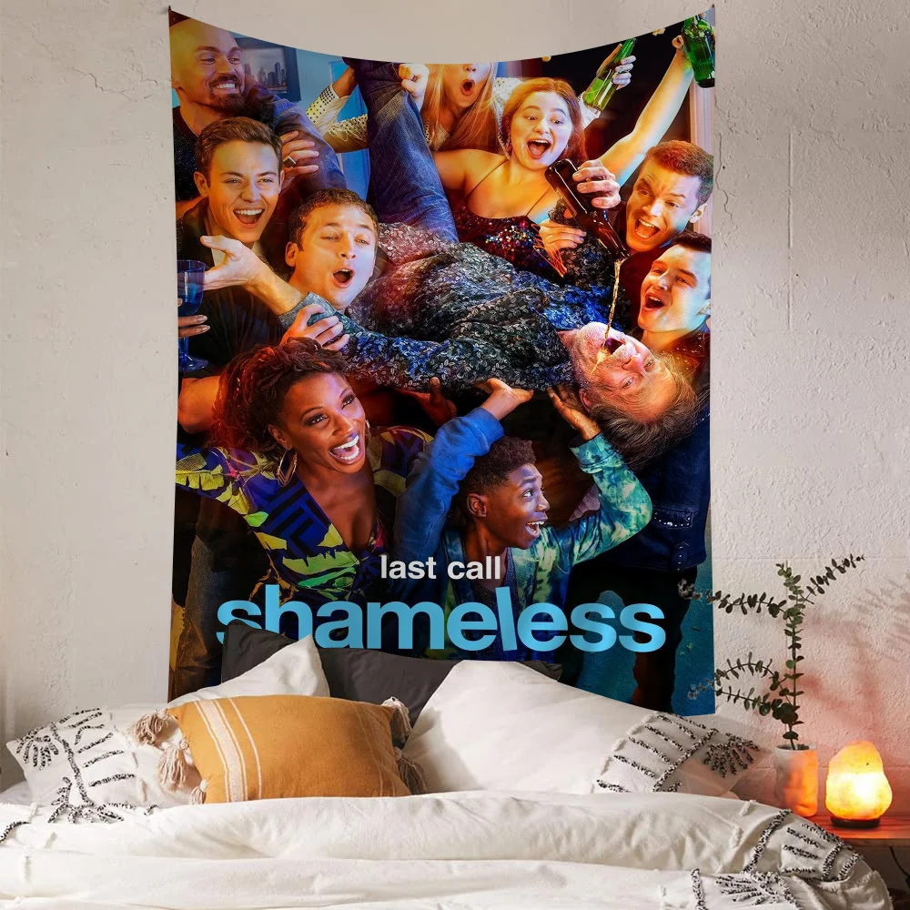 Shameless Movie Anime Tapestry Hippie Flower Wall Carpets Dorm Decor Cheap Hippie Wall Hanging